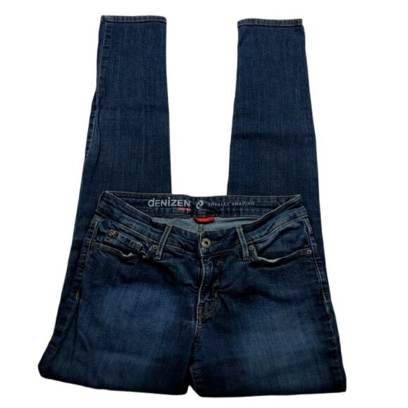 Denizen from Levis Totally Shaping Skinny Jeans 2 Dark Wash Embroidered Denim - Picture 1 of 8
